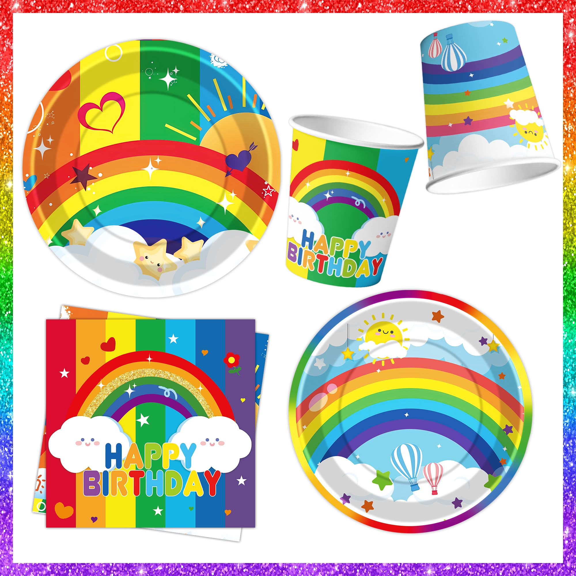 DMIGHT Rainbow napkins add color and practicality for messes