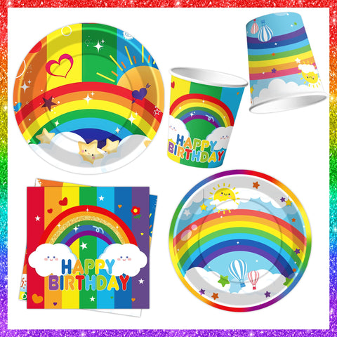 DMIGHT Rainbow napkins add color and practicality for messes