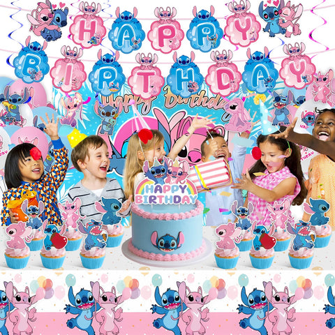 DMORED Stitch balloons provide vibrant latex decor for celebrations.