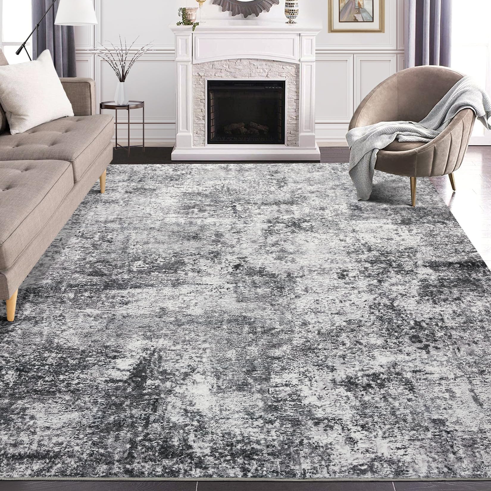 DMOYEST rug close-up showing soft plush fibers for comfort