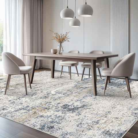 Low-pile texture of DMOYEST rug offers soft comfort while staying flat.