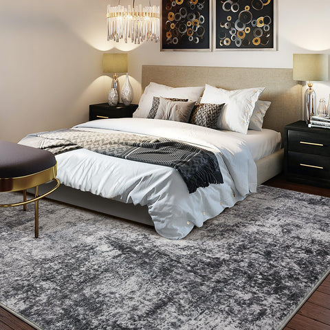 DMOYEST rug with non-slip backing for stable placement