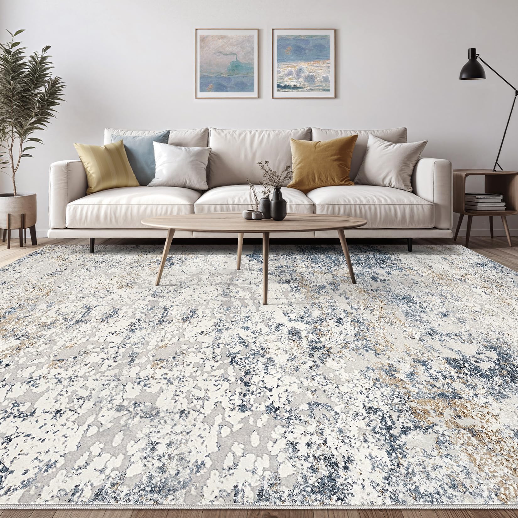 Machine-washable rug for easy cleaning and quick refreshes.