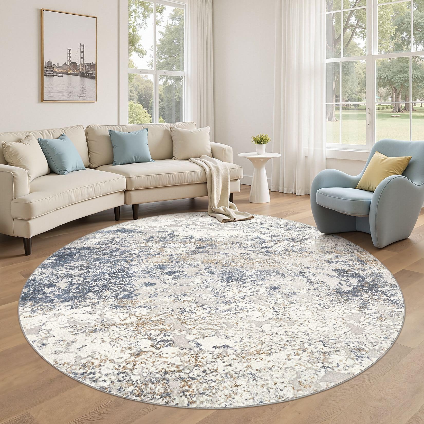 DMOYEST washable rug cleans easily after busy days.