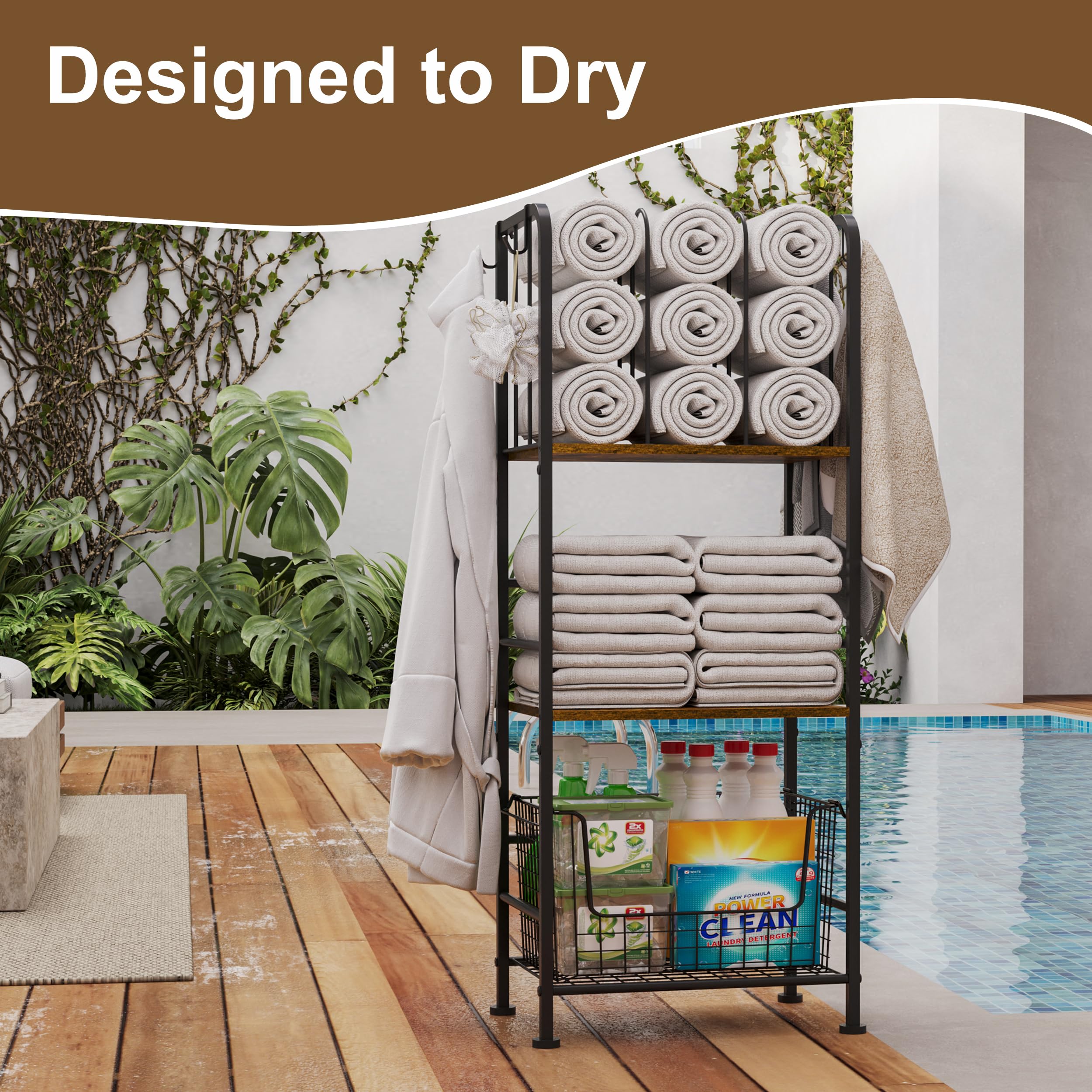 Dmticoasis patent-pending rack stands freely for flexible organization
