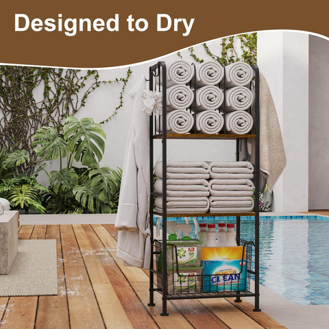 Dmticoasis patent-pending rack stands freely for flexible organization