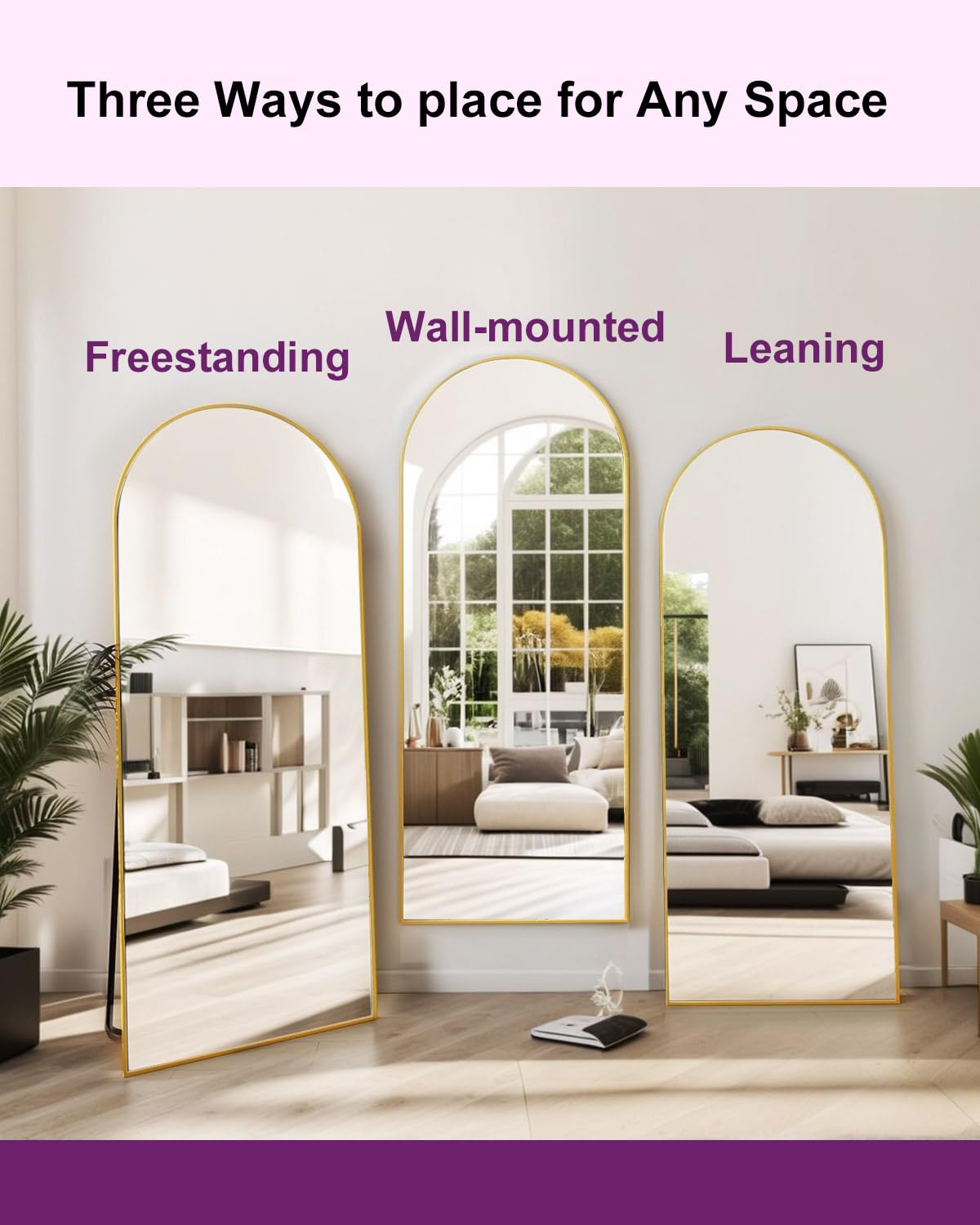 DMWOODFL shatter-resistant rust-proof mirror suitable for indoor or outdoor use