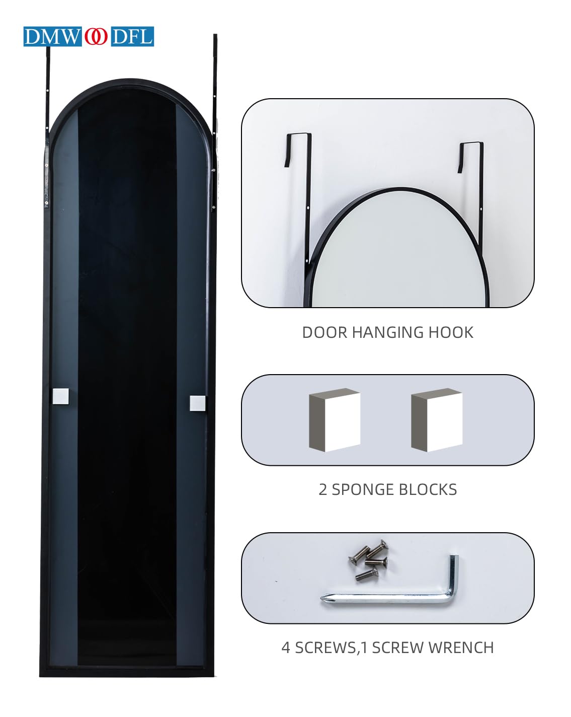 DMWOODFL tempered glass provides clear, durable reflections