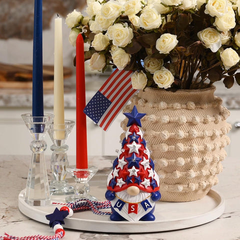 DN Deconation Americana gift-ready gnome for decor lovers and veterans.