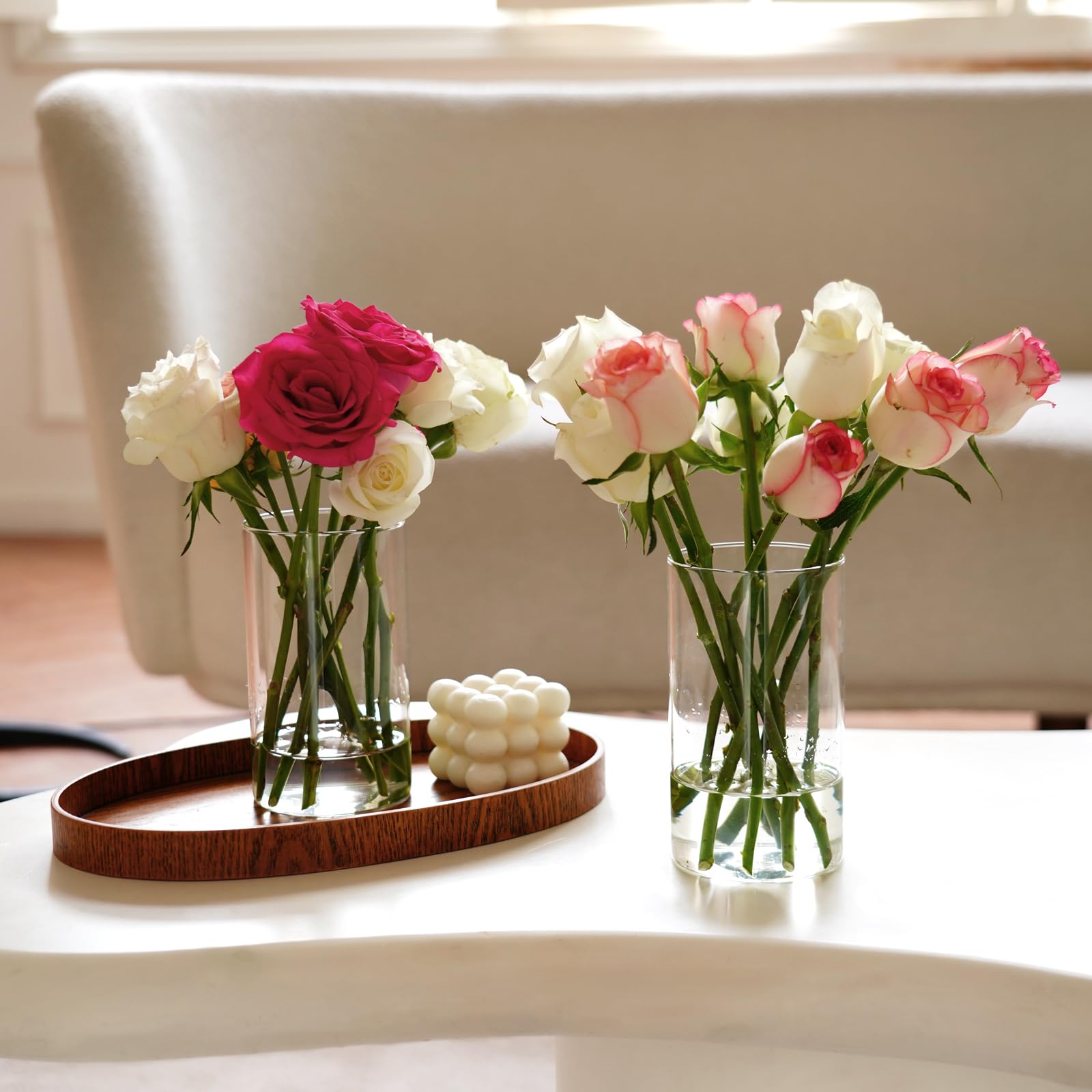 DNANAOL flower arrangement vases ideal for dried blooms and preserved plants