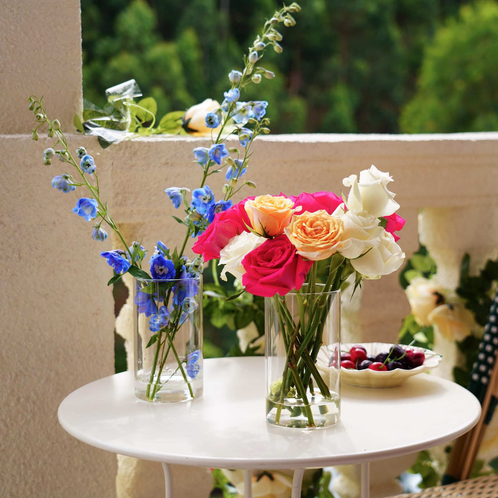 DNANAOL versatile vases for centerpieces, candlesticks, and decorative storage