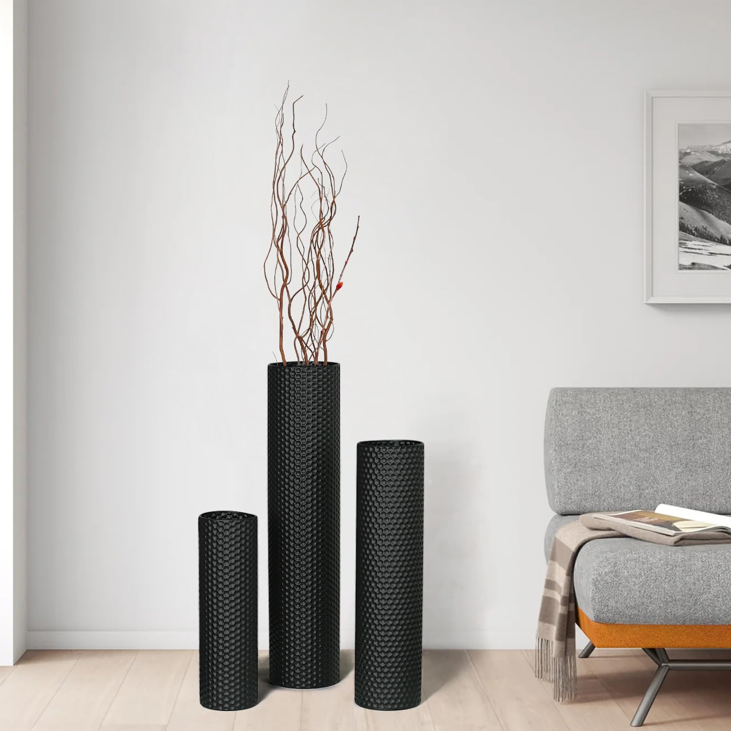 Dnnnii durable metal construction ensures stable display for tall stems