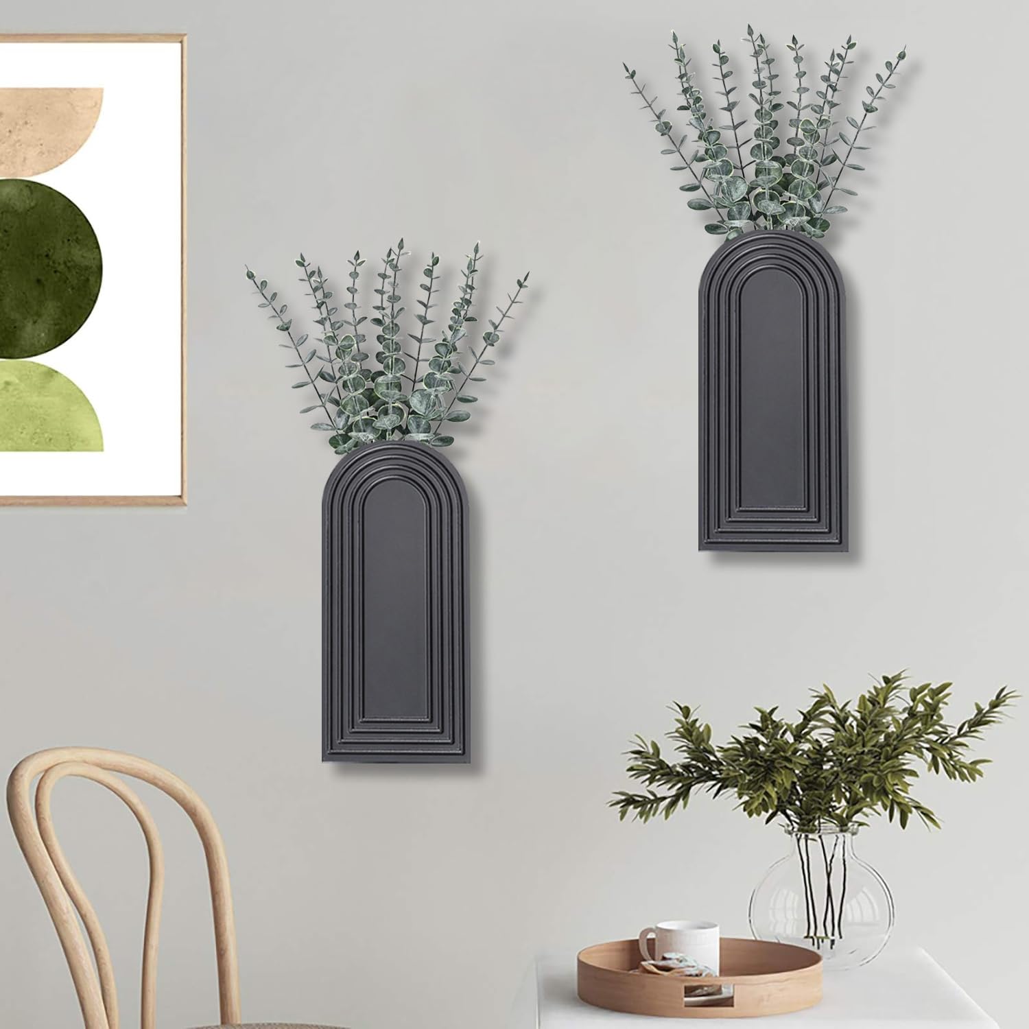 Dnnnii entryway wall planter set brightens narrow spaces.