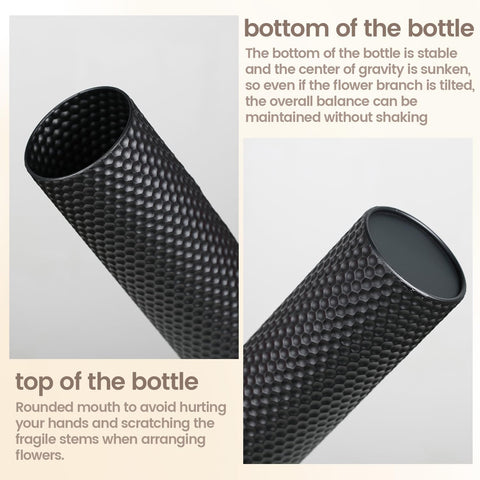 Dnnnii honeycomb texture close-up vase adds modern visual interest