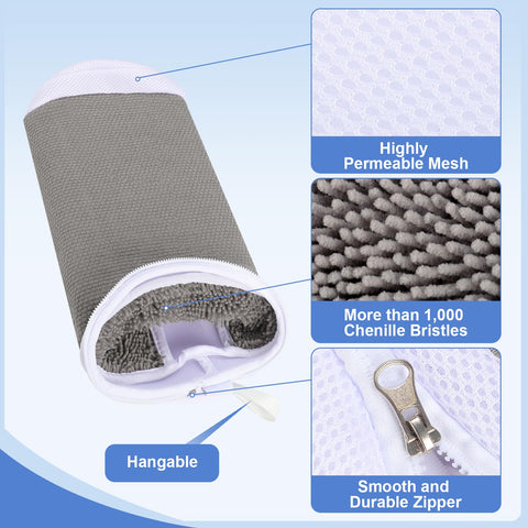 Dntorx hidden zipper top opening prevents bag from opening during wash