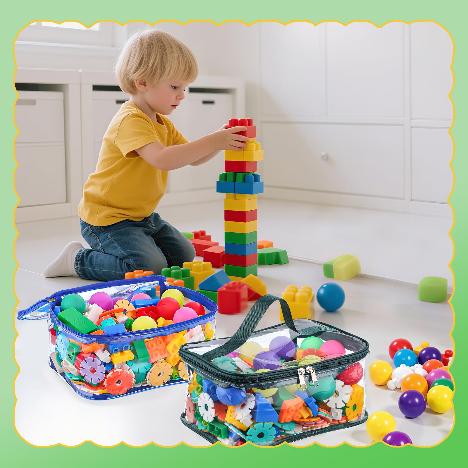 Dntorx space-saving toy storage bags keeping shelves tidy