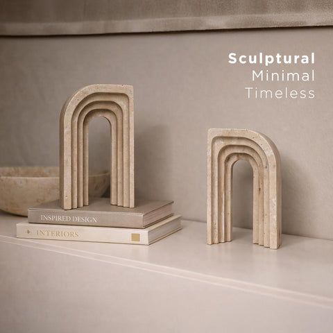 DOACREA bookends on shelf or desk keep heavy volumes upright and tidy