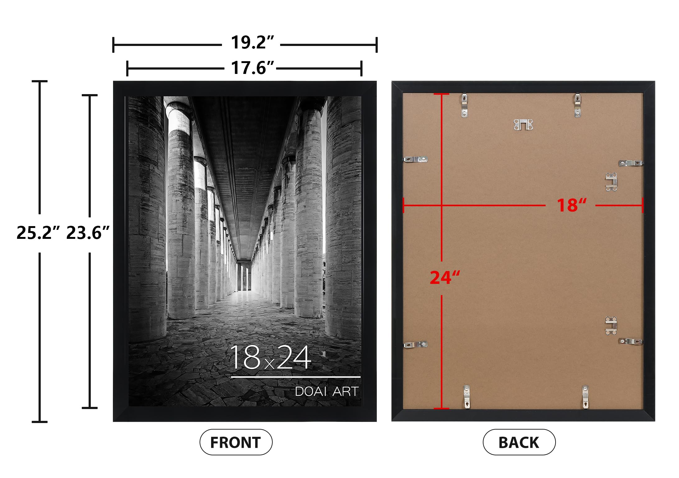 DOAI ART scratch-resistant frame material for durable, long-lasting wall art
