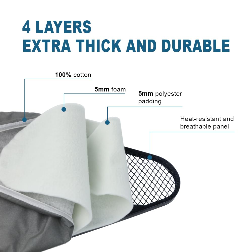 Doardire ironing board foldable design saves space and stores easily