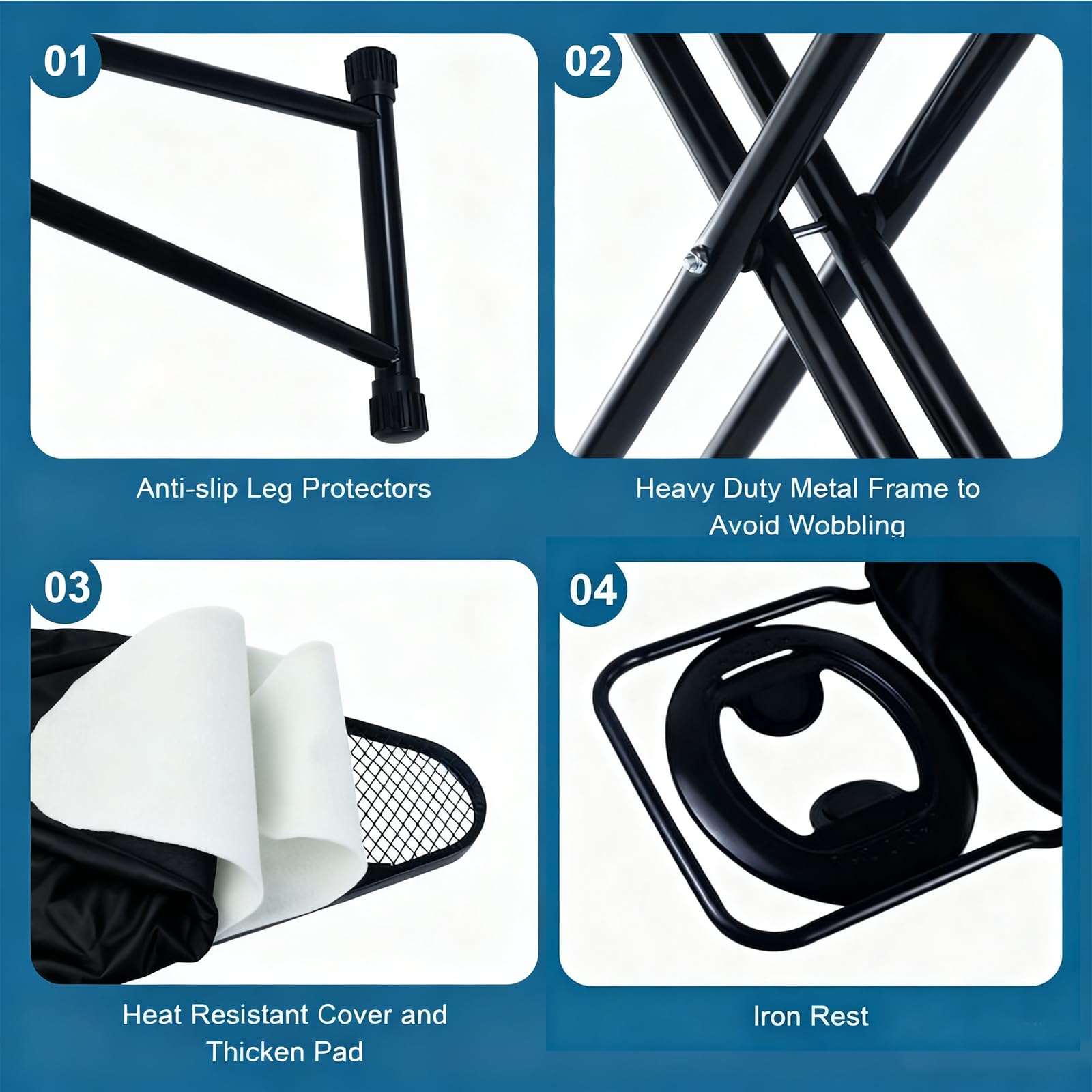 Doardire ironing board heat-resistant cover protects fabrics during high heat
