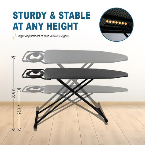 Doardire ironing board non-slip feet stabilize on smooth floors