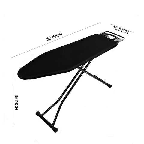 Doardire ironing board with steam rest keeps iron safe during pauses