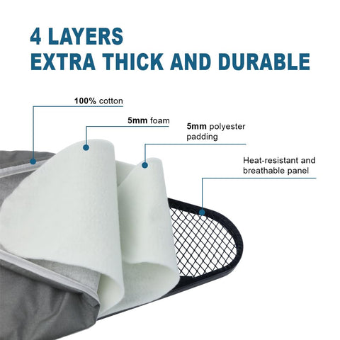 Doardire four non-slip metal feet keep the board stable.