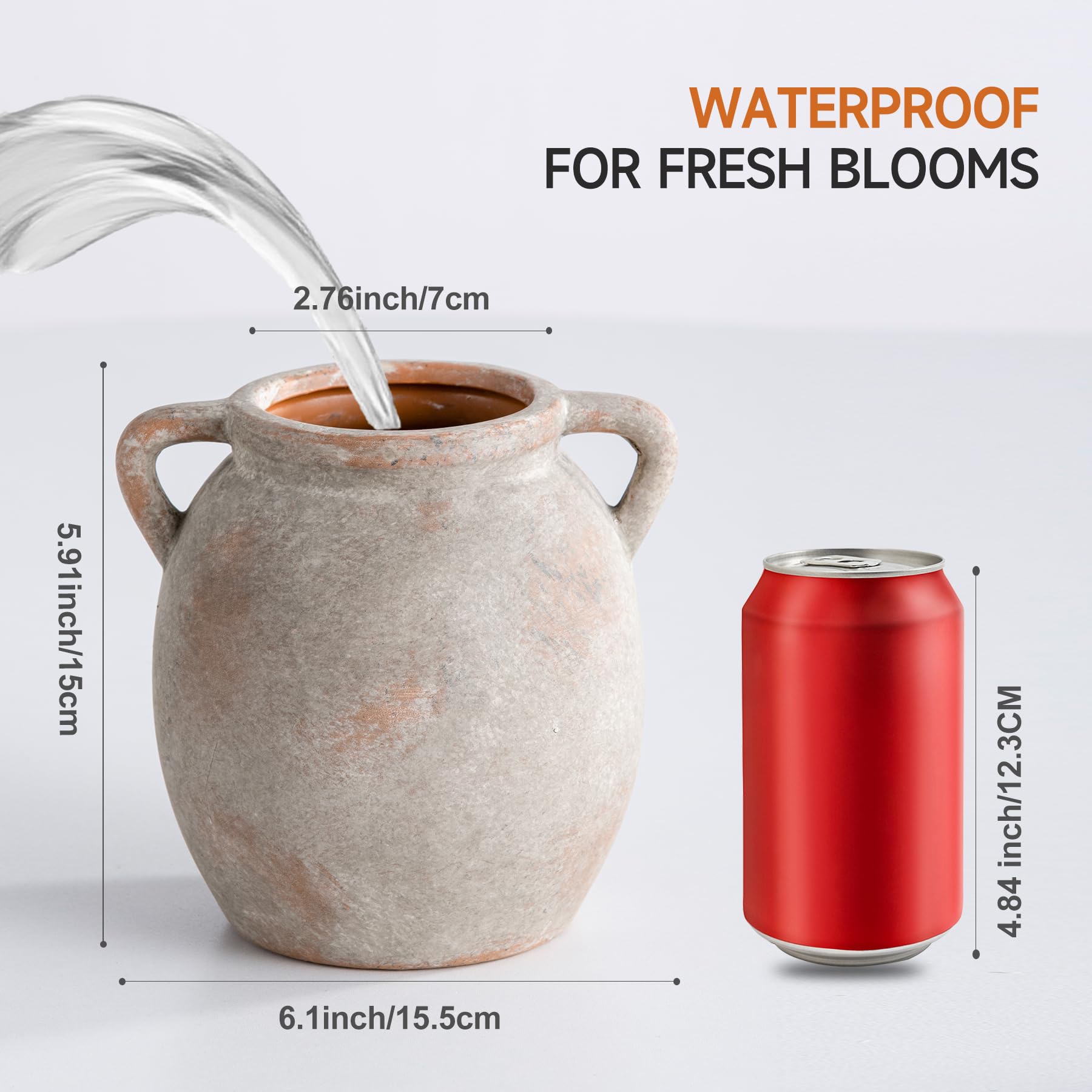 Dobbyby hand-painted vase interior shows timeless craftsmanship and durability.
