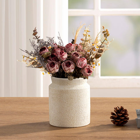 Dobbyby vase ideal as kitchen counter accent or utensil holder.