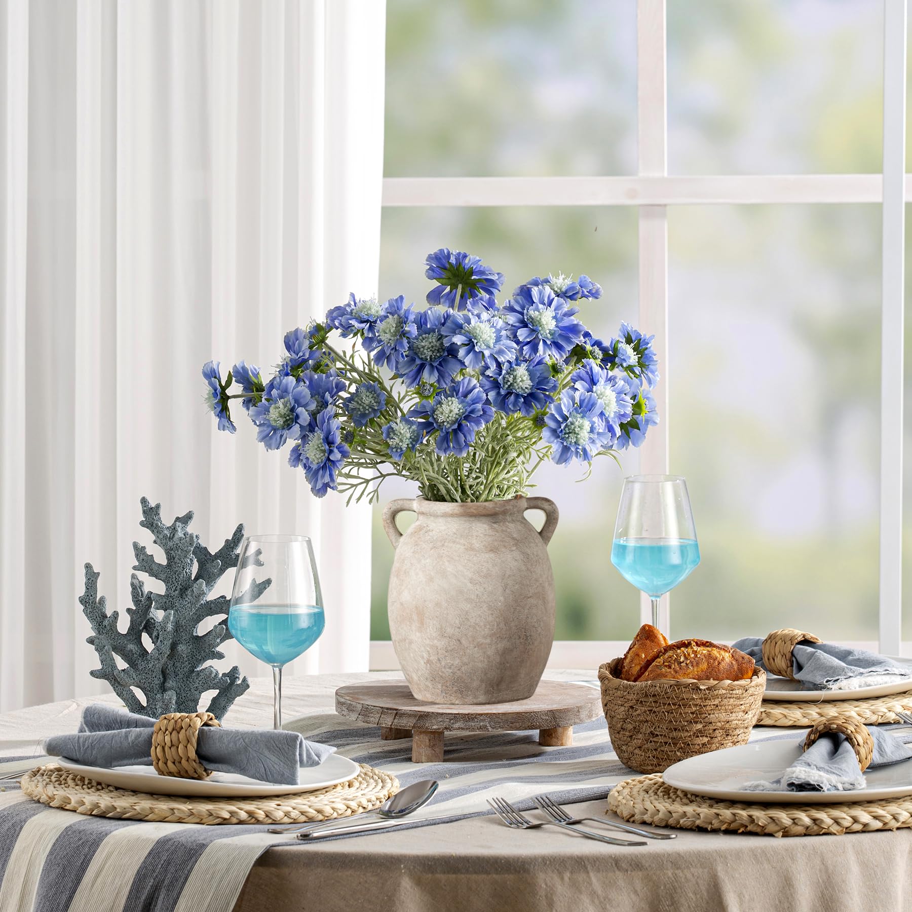 Dobbyby vase with neutral tones and textured surface in decor