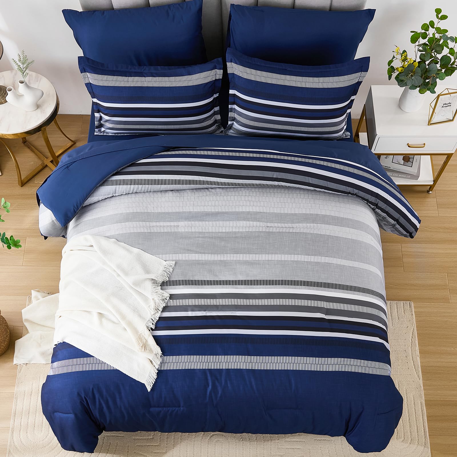 Dobuyly flat sheet full 81x96 provides smooth, breathable comfort for all-season sleep.