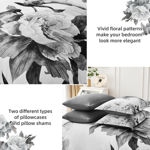 Dobuyly Grey Queen Comforter Set fitted sheet provides secure fit and breathability.
