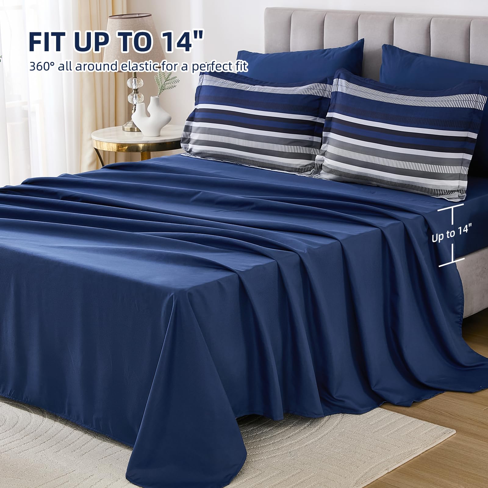 Dobuyly pillow shams 20x26 boast envelope closures for simple upkeep.
