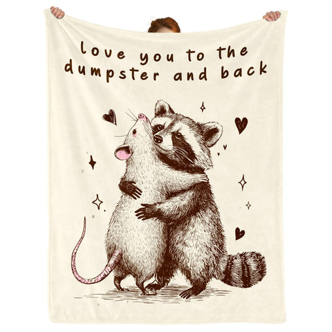 DOCRAGI romantic blanket close-up with heartfelt message for couples