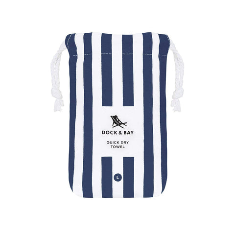 Dock & Bay compact lightweight towel ready for travel and adventures.