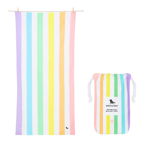 Dock & Bay unicorn waves beach towel quick dry fibers for fast drying