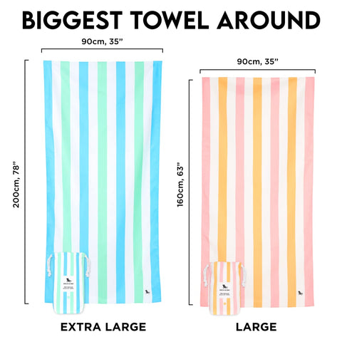 Dock & Bay unicorn waves towel dries three times faster than cotton