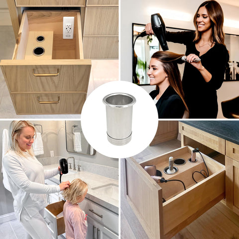 Docking Drawer compact canister fits a range of hot tools.