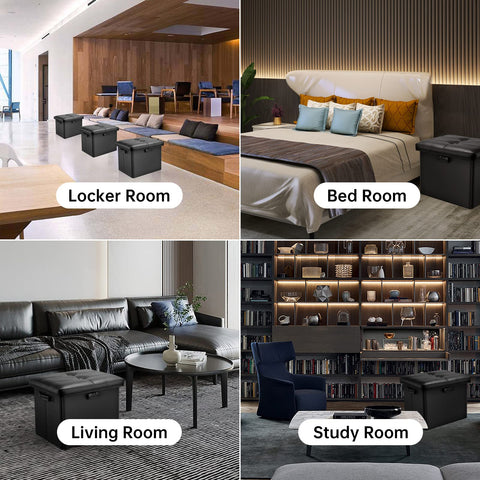 DocSafe handles enable easy moving of the loaded ottoman