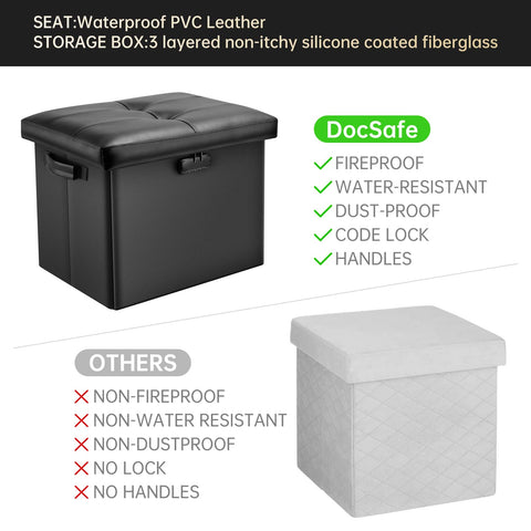 DocSafe sturdy fiberboard and hardware prevent warping under weight