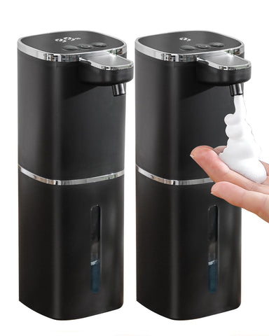 DODO MEKIA front view of the 2 pack foaming dispenser showing touchless operation