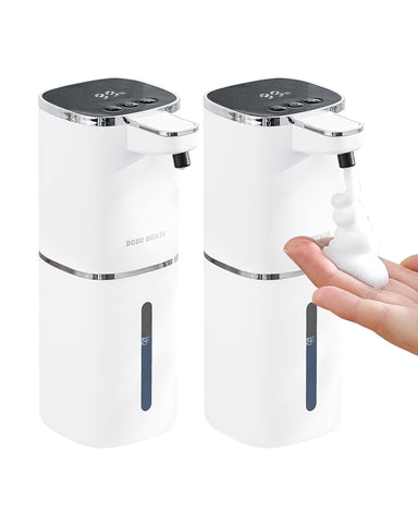 DODO MEKIA automatic foaming dispenser in action delivering instant foam for hands
