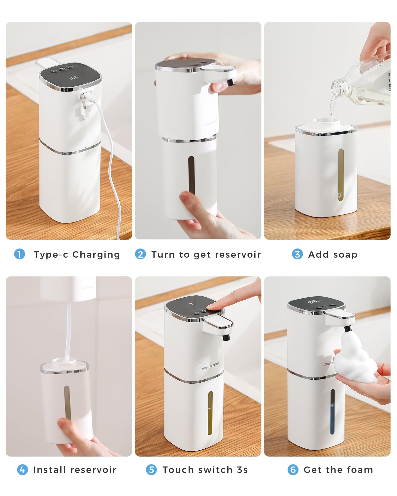 DODO MEKIA suitable for kitchen and bathroom use with versatile soap compatibility