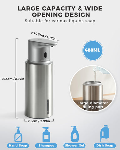 DODO MEKIA side profile highlighting the stainless steel body and large capacity