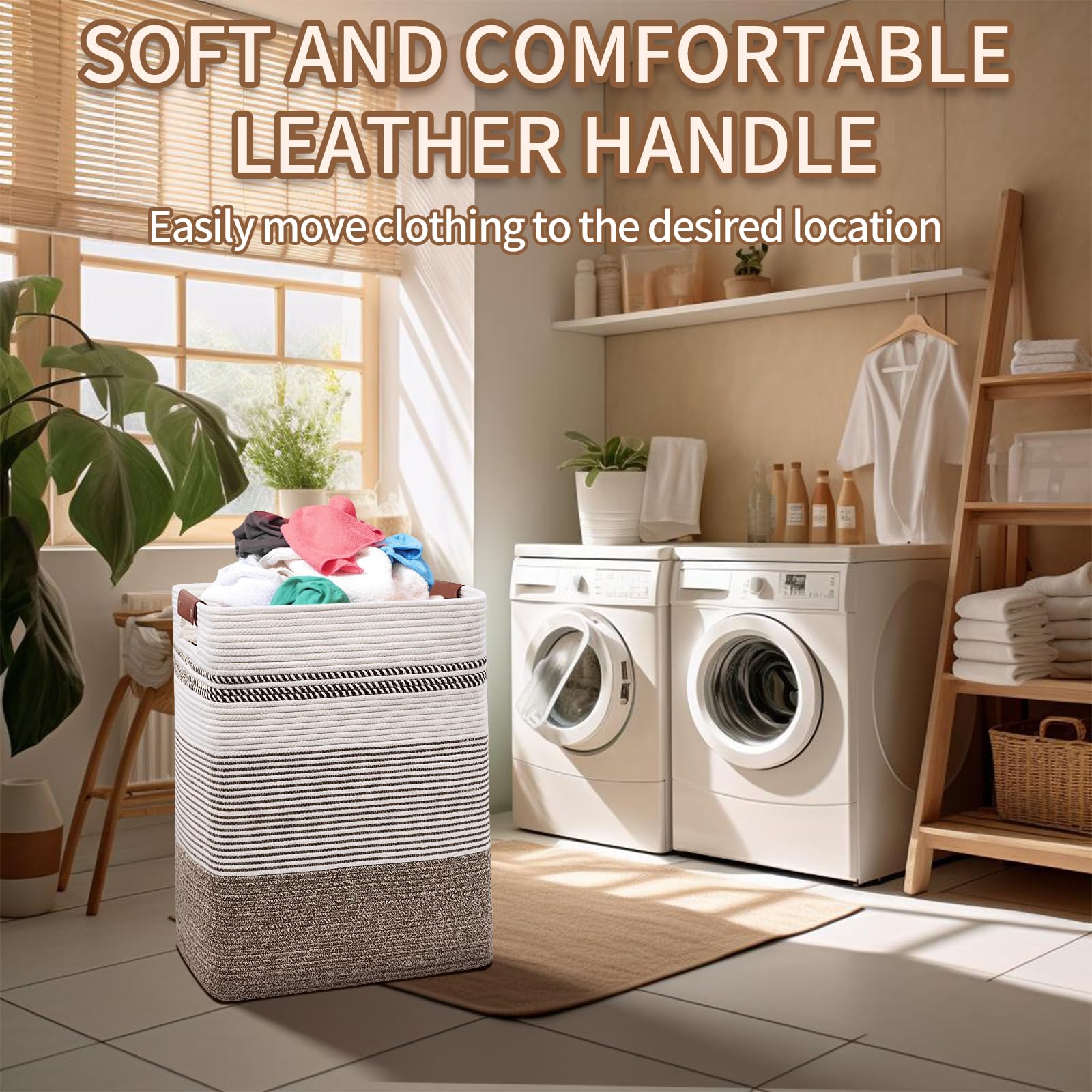 DOFASAYI bedroom basket keeps clothes or throws neatly and hidden from view