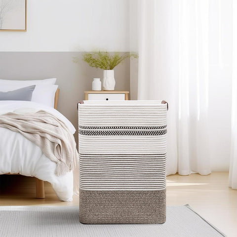 DOFASAYI large basket supports living room organization and blanket storage