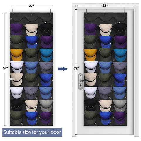 Dofilachy hat rack easy-install design for tool-free setup