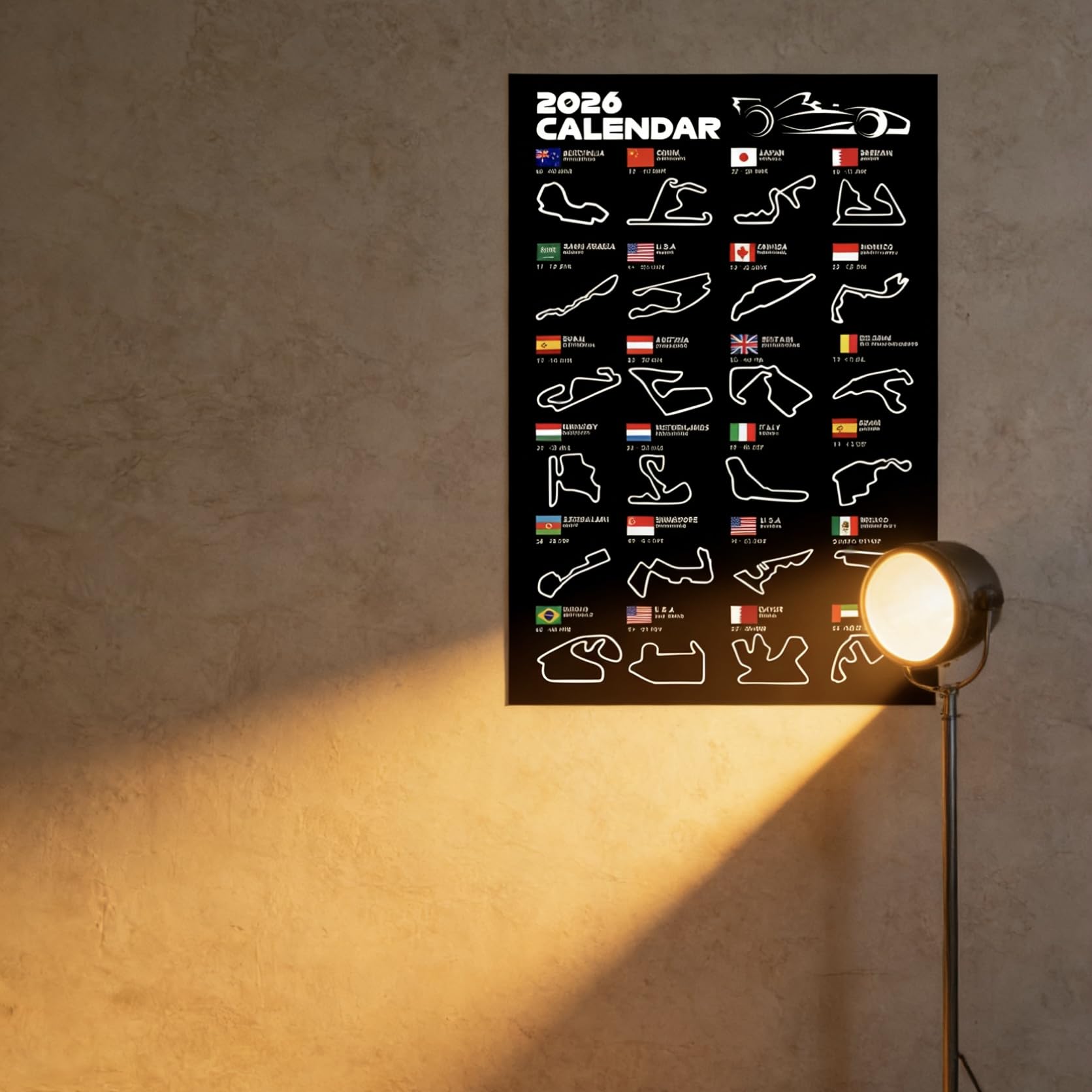 Doforyou F1 poster easy installation for quick wall update