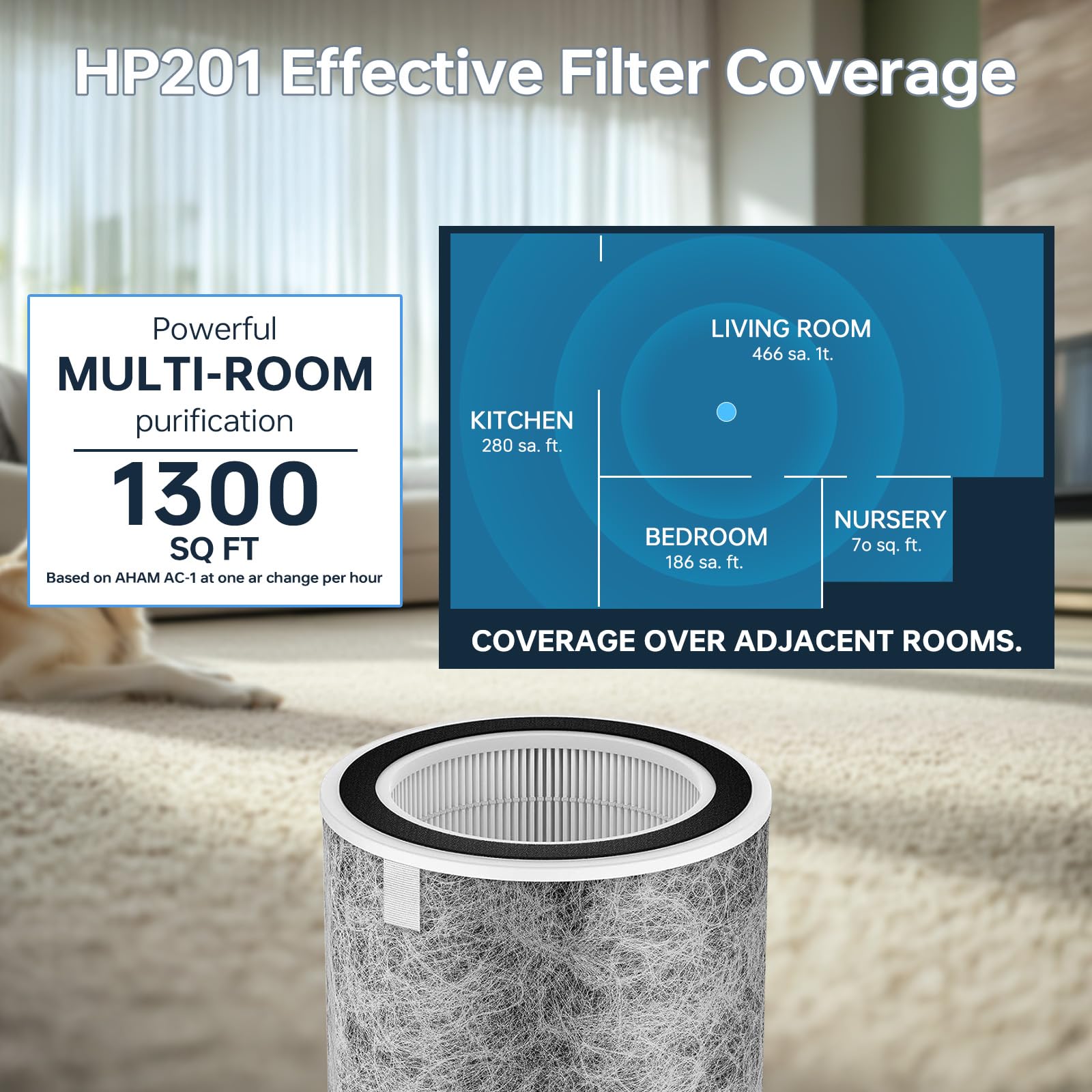 Doifyn replacement schedule for 2-pack keeps purifier operating efficiently.