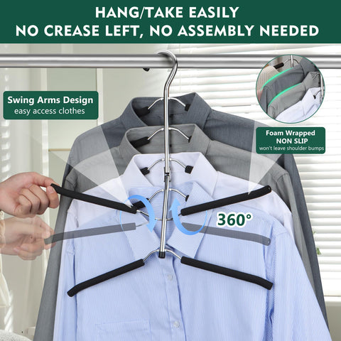 DOIOWN six-in-one design frees closet space for more clothing.